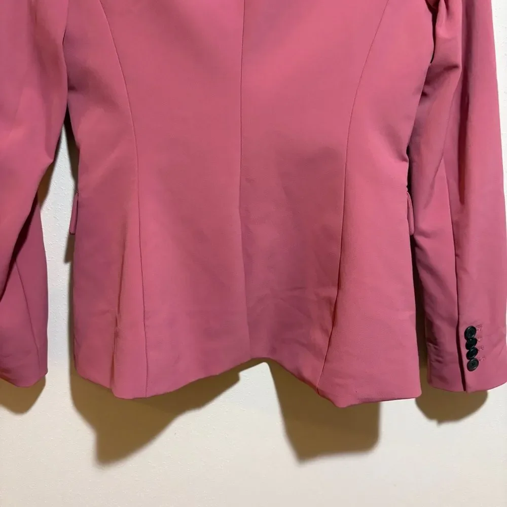 Veronica Beard Cutaway Dickey Jacket Mauve Pink